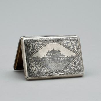 ETUI, silver, Ryssland 1896-1908. Vikt ca 134 gram.