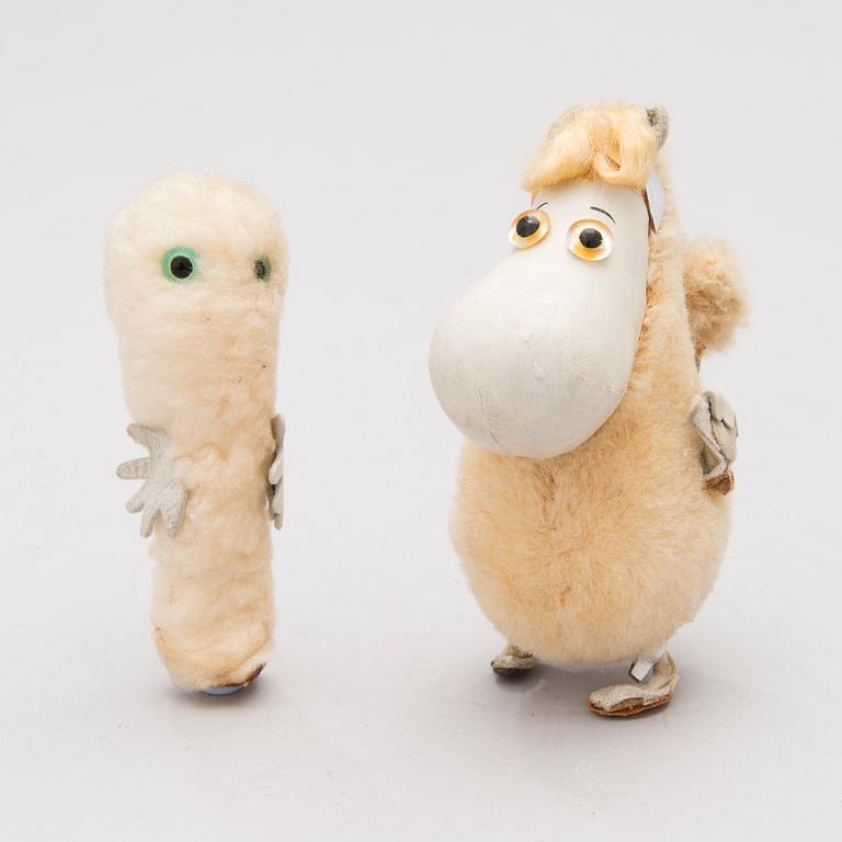 Two 1950-60s Moomin characters by  Atelier Fauni, Finland.