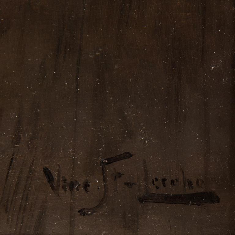 VINCENT STOLTENBERG-LERCHE, panel, signed Vinc. St-Lerche.