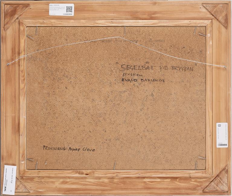 EWALD DAHLSKOG, olja på pannå. Sign E. Dahlskog och daterad 1940.