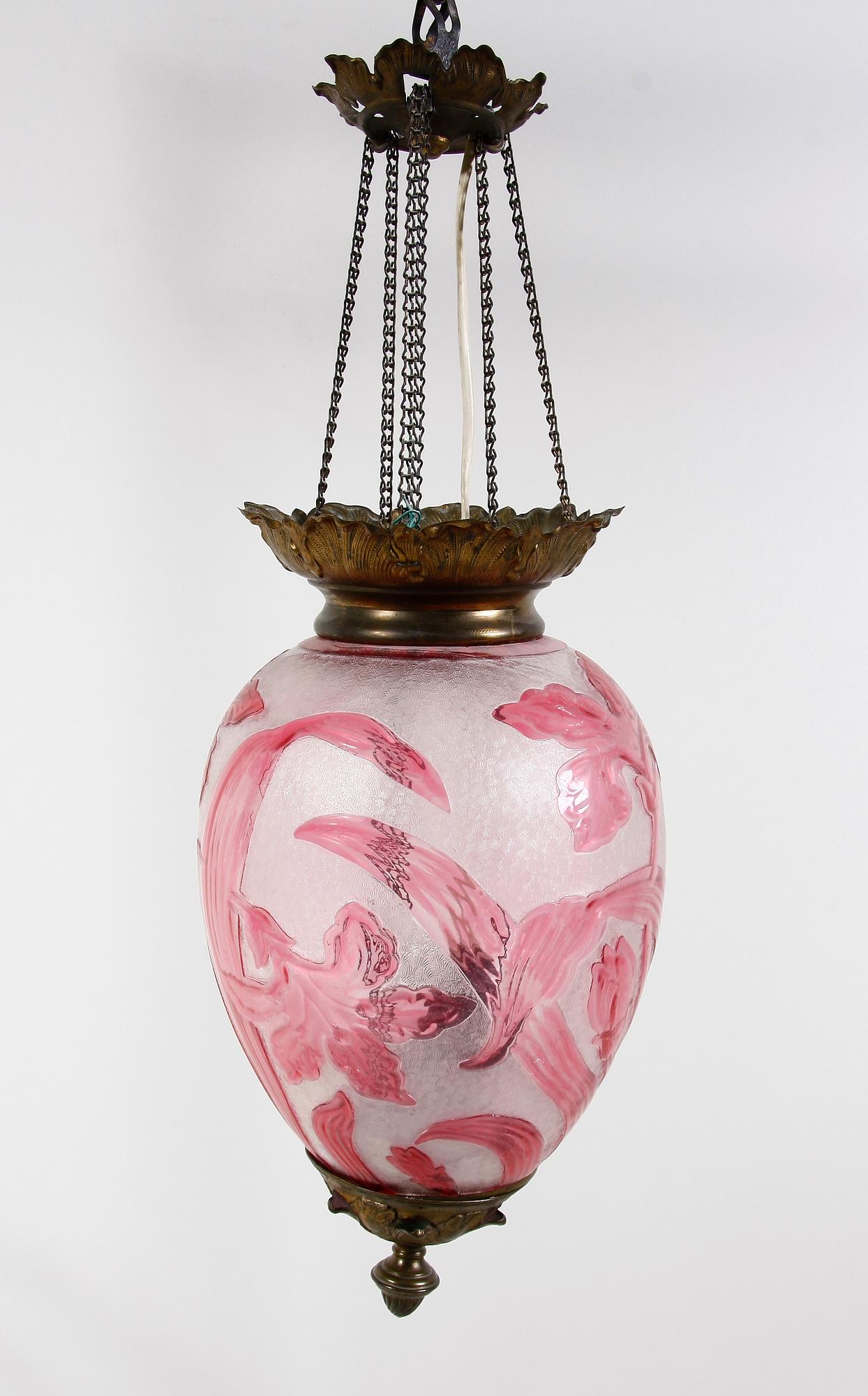 LYKTA, för ett ljus, jugend, omkr 1900.