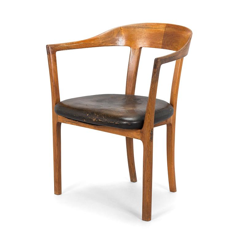 Ole Wanscher, A rosewood armchair, model J2883, cabinetmaker AJ Iversen, Denmark 1960s.