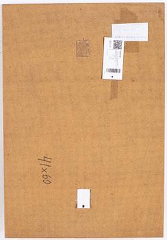 Thea Ekström, mixed media on panel, signed Ekström and dated 27 III -85.