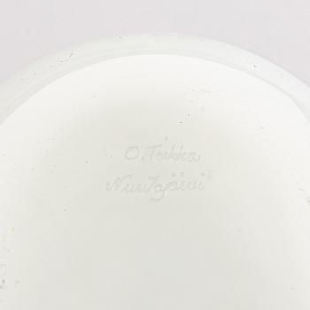 Oiva Toikka,  skulpturer 2 st signerade Iittala Nuutajärvi Finland.