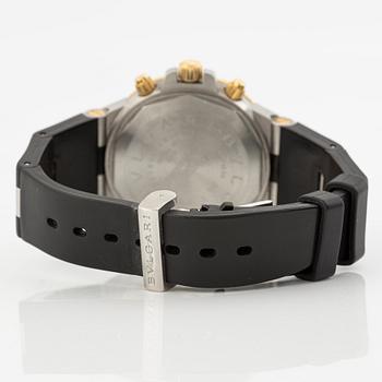 Bvlgari, Diagono GMT, wristwatch, 40 mm.