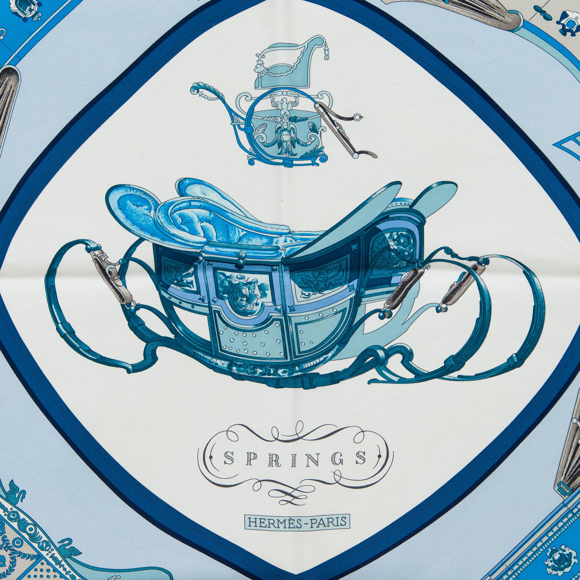 Hermès, scarf, "Springs".