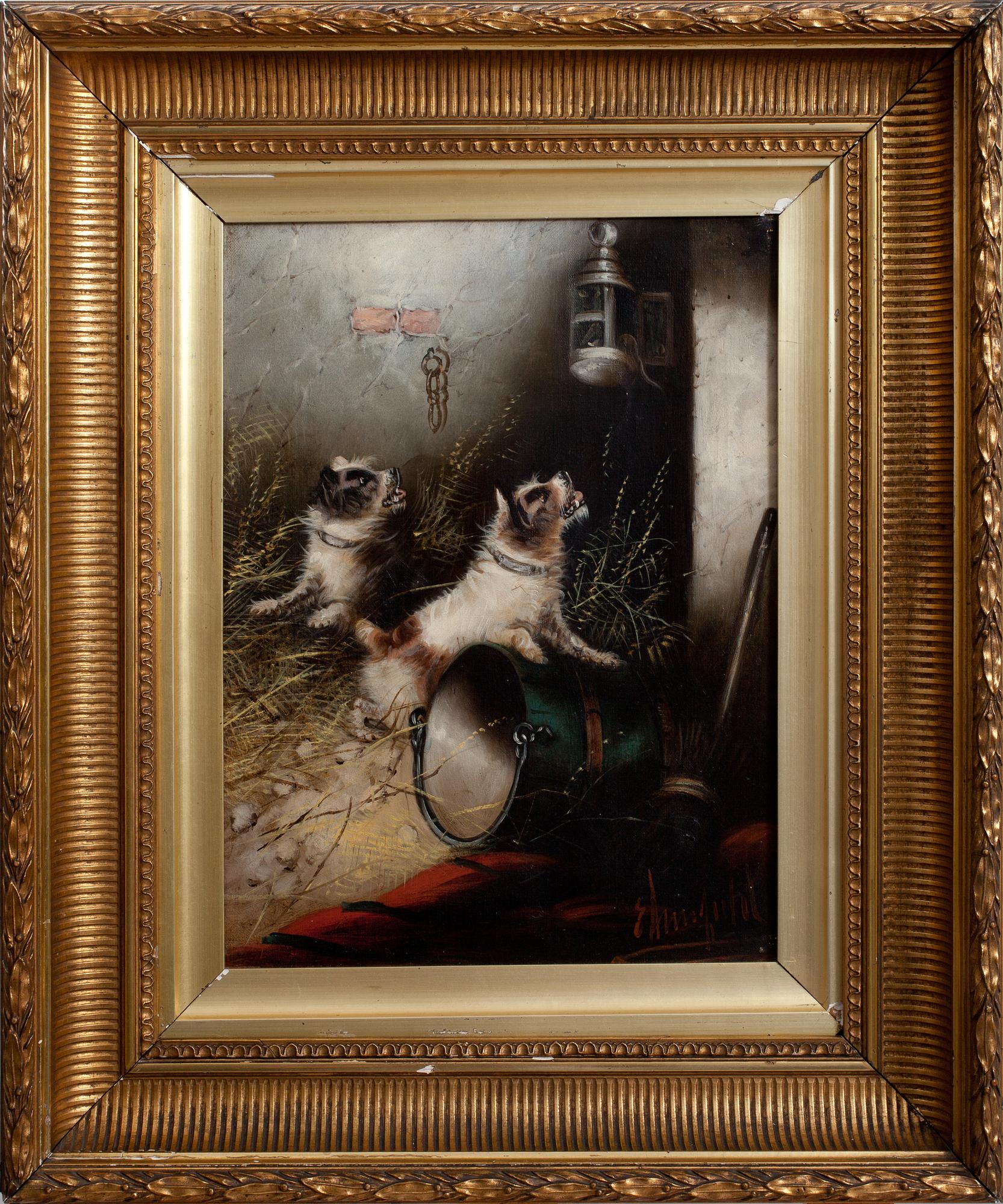 EDWARD ARMFIELD, olja på duk, sign.