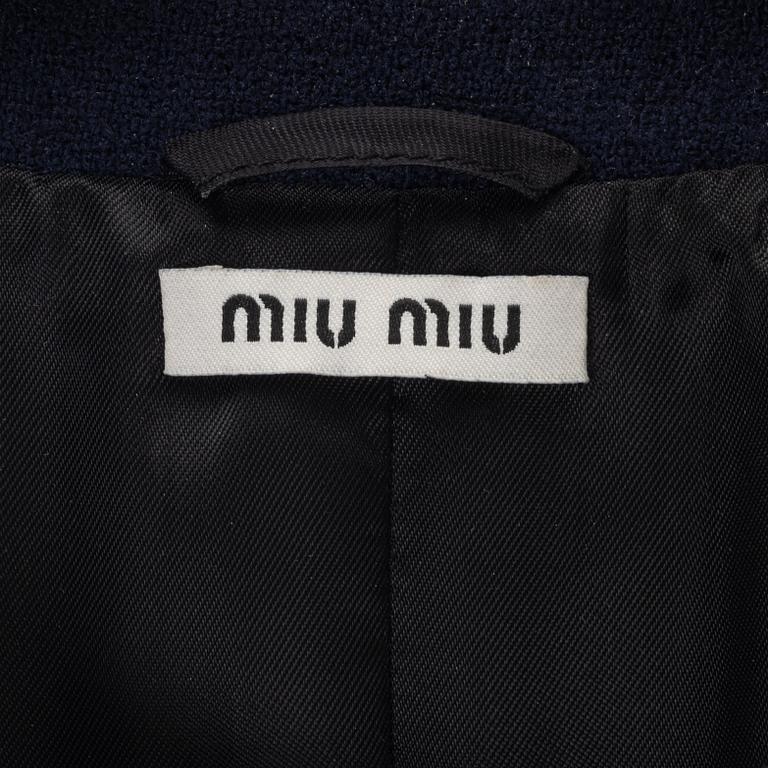 Miu Miu, a wool coat, size 38.