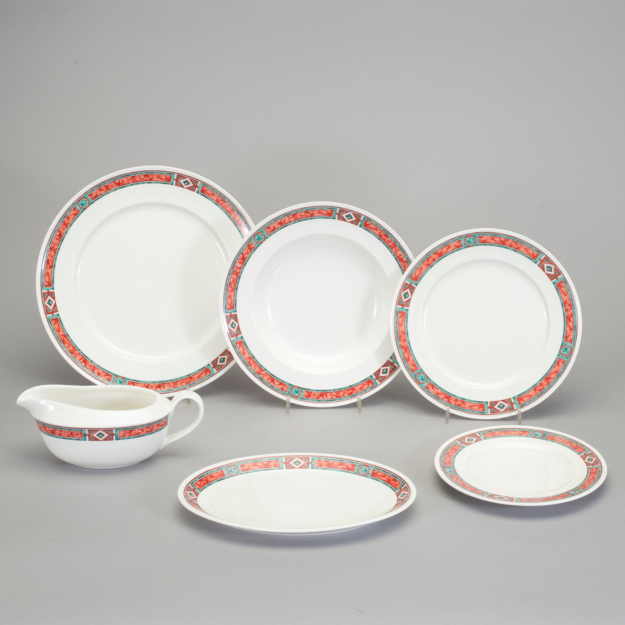 MATSERVIS, 58 delar, porslin, "Rialto", Villeroy & Boch, 1900-talets andra hälft.
