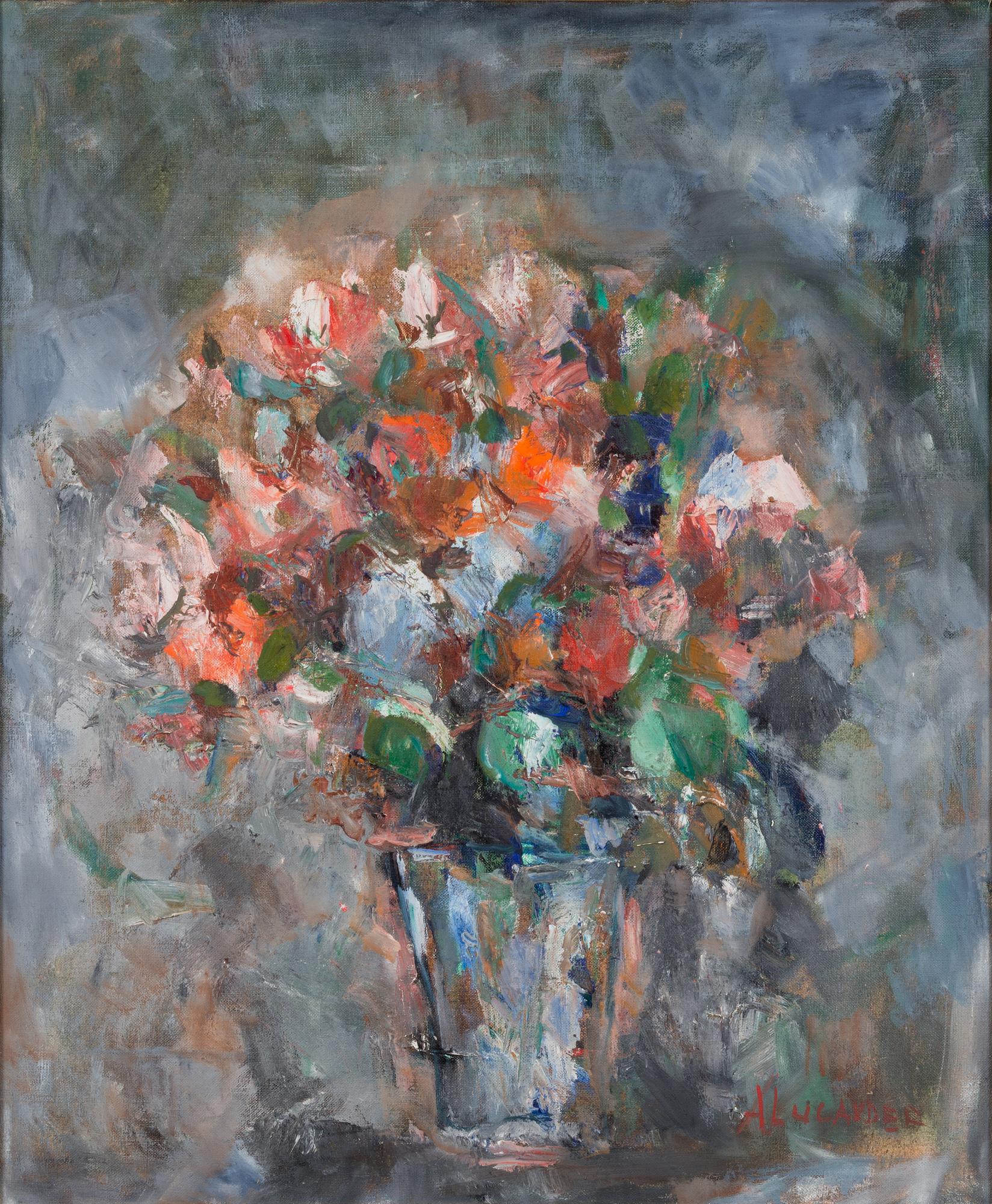 ANITRA LUCANDER, BLOMSTERSTILLEBEN.