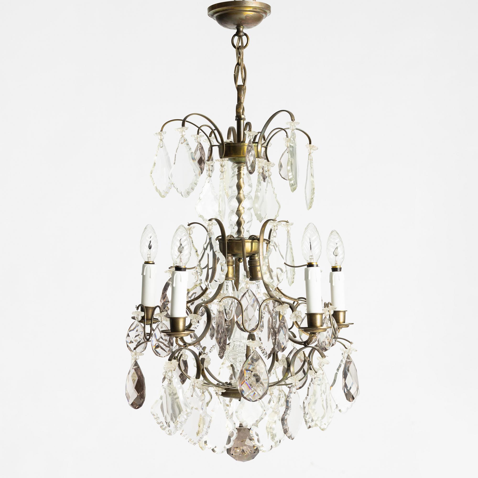 Chandelier, Rococo style, 20th century.