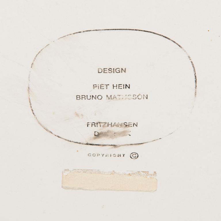 BRUNO MATHSSON & PIET HEIN, RUOKAPÖYTÄ, "Supperellips", . Fritz Hansen, Tanska.