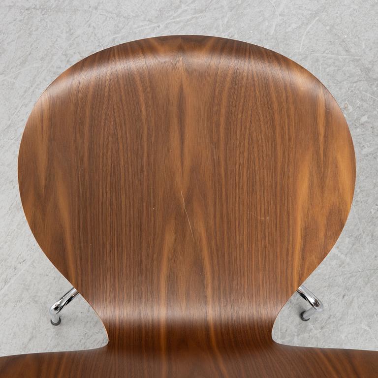 Arne Jacobsen, stolar, 6 st, "Sjuan", Fritz Hansen, Danmark,.