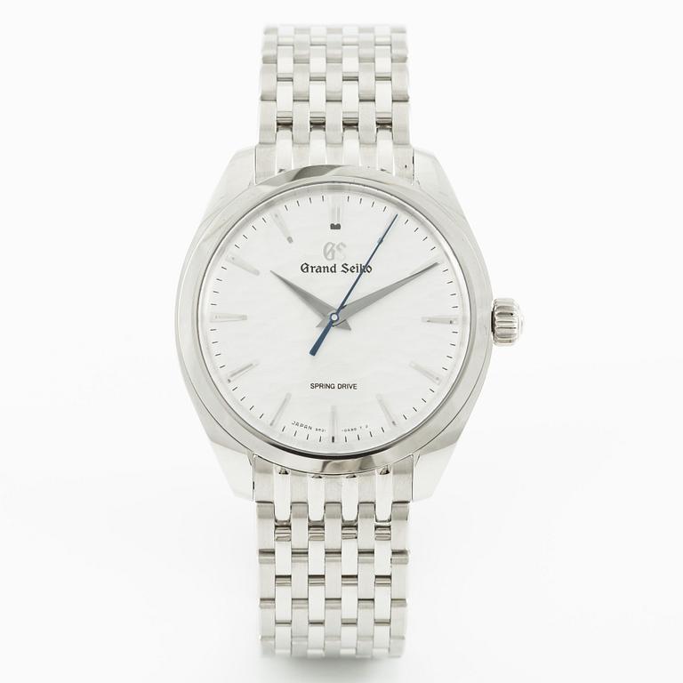 Grand Seiko, "White Omiwatari", wristwatch, 38.5 mm.