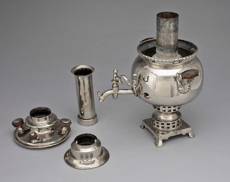 SAMOVAR, vitmetall, Kaukasien, tidigt 1900-tal.