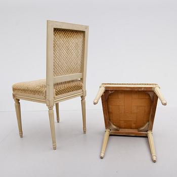 STOLAR, 6 st, gustaviansk stil, 1900-tal.
