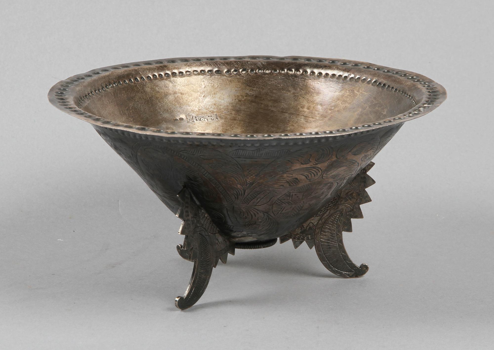 SKÅL, silver, Baltikum/Ryssland Dorpat, 1800-tal.