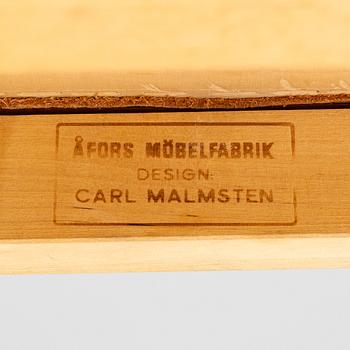 Carl Malmsten, Armchairs, 6 pieces, "Ambassadör", Åfors Möbelfabrik, late 20th century.