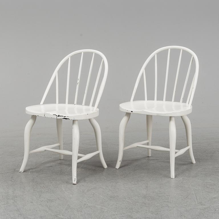 UNO ÅHRÉN, stolar, ett par, Gemla, Diö, omkring 1930.