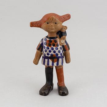 Lisa Larson, a 'Pippi' stoneware figurine for Gustavsberg.