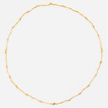 Björn Weckström, Necklace, 18K gold, for Lapponia. Finland.