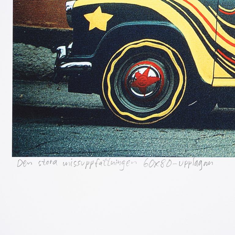 Carl Johan De Geer, färglitografi, signerad 4/50.