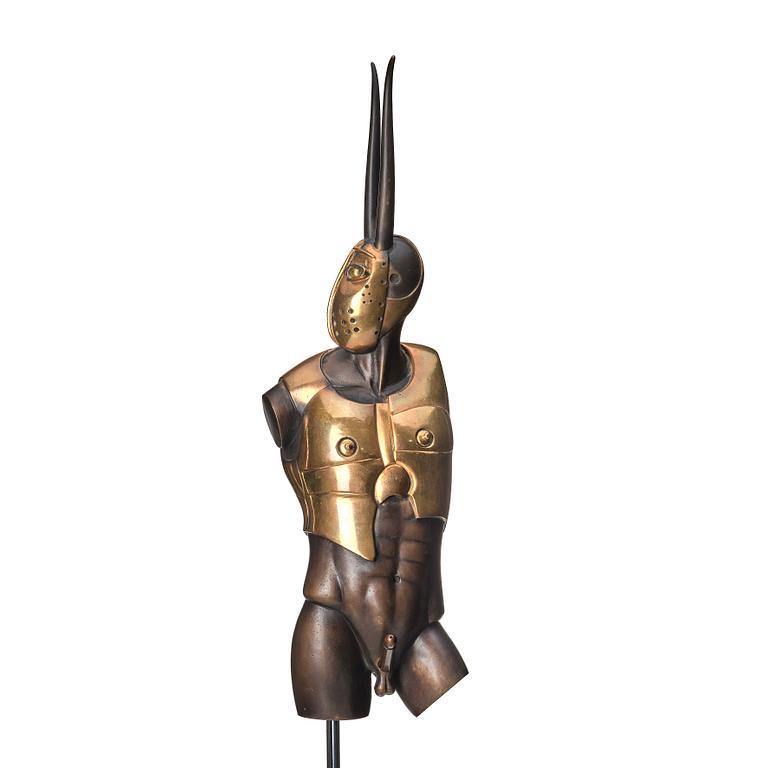 Paul Wunderlich, sculpture, copper, bronze and metal, Incised Wunderlich and numbered 448/2000.