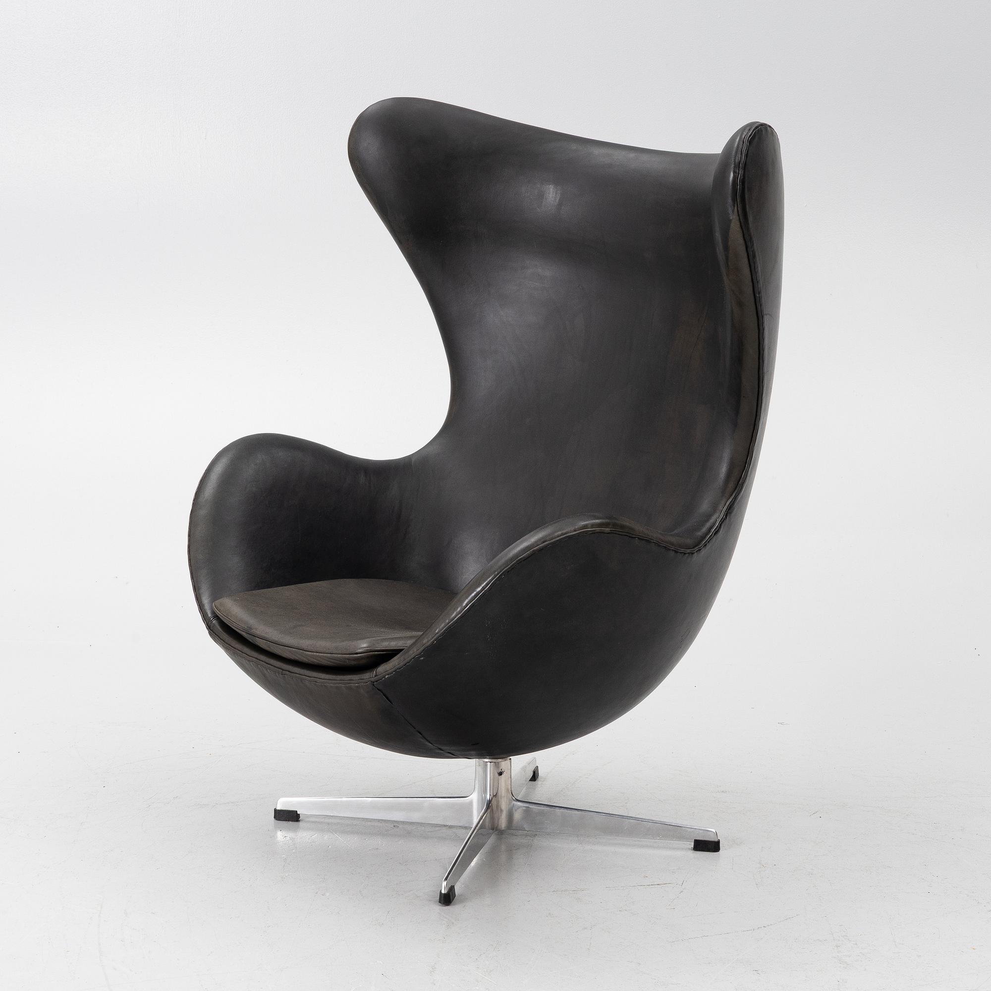 Arne Jacobsen, fåtölj, "Ägget", Fritz Hansen, Danmark, 1960-tal.