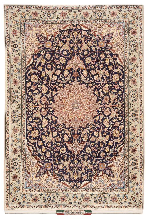 Matta, semiantik Isfahan, centrala Persien, signerad Mamoury, ca 163 x 109 cm.
