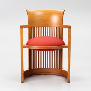 Frank Lloyd Wright, karmstol, modellnummer 606, "Barrel", Cassina.