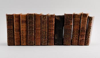 SAMLING BÖCKER, 12 st, 1700-tal.