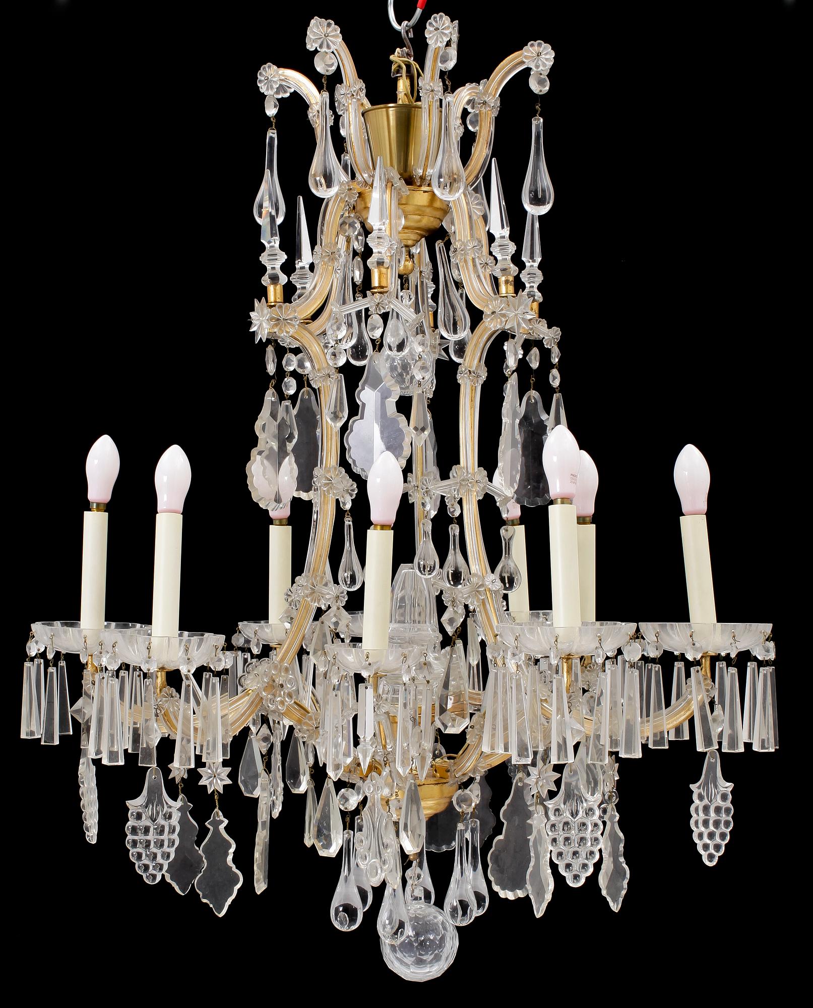 LJUSKRONA, rokokostil, 1900-tal. H 102.