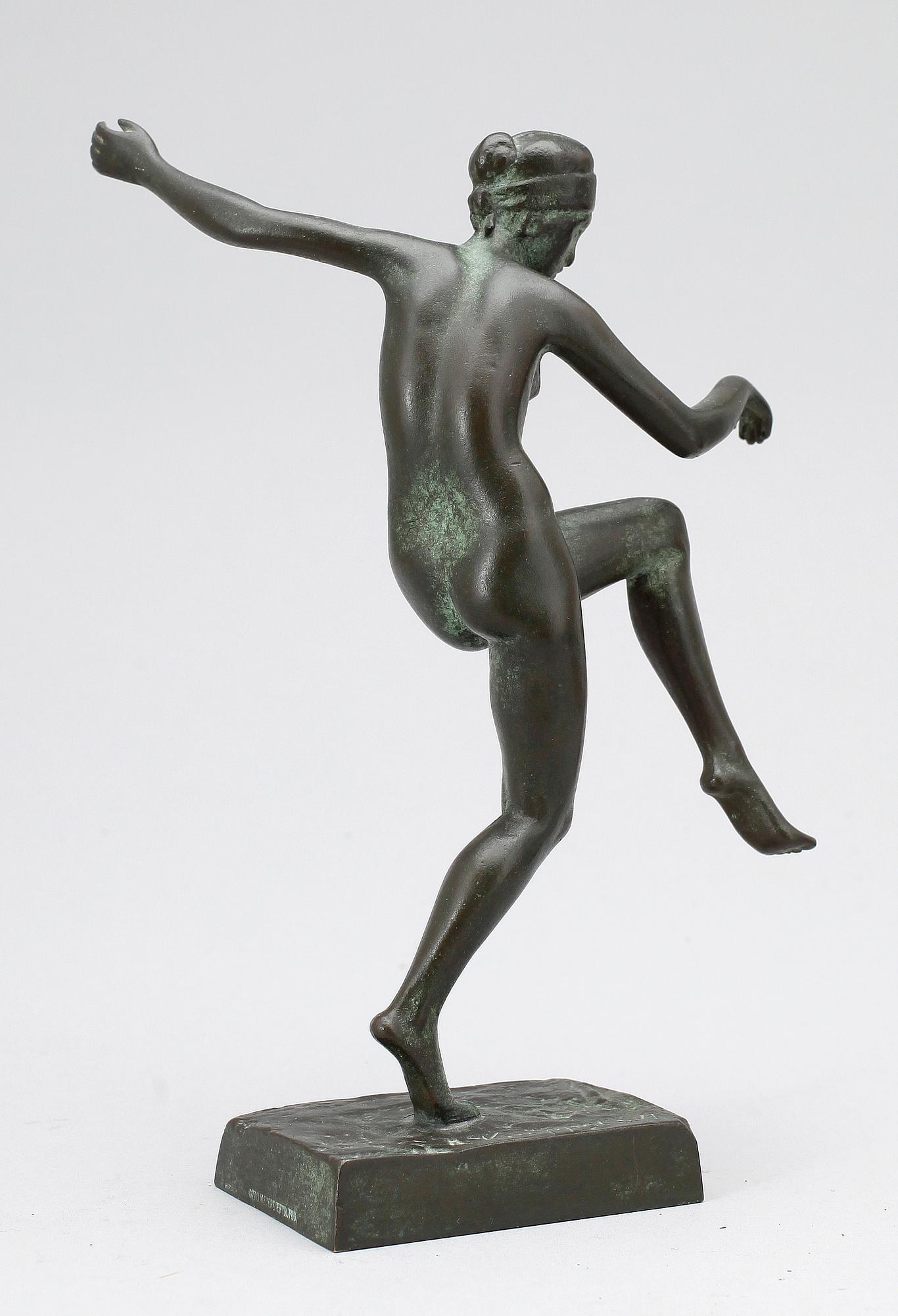 ARVID KNÖPPEL, skulptur, brons, signerad och daterad -24.