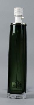 BORDSLAMPA, glas, Carl Fagerlund, Orrefors, sign.