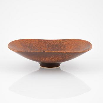 Carl-Harry Stålhane, a brown stoneware bowl, Rörstrand.