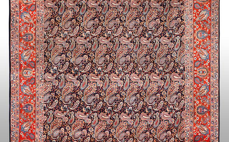 A carpet, Kashmar 393 x 299 cm.