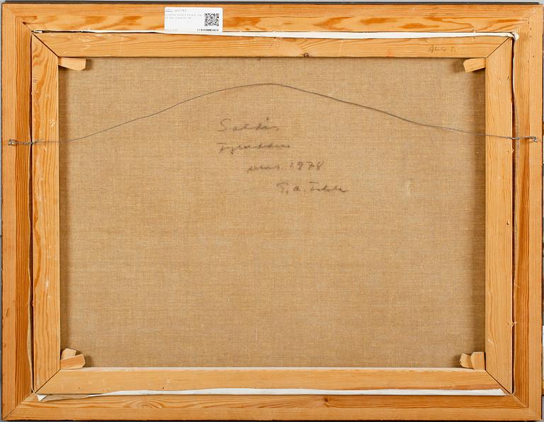 GUSTAF ADOLF FAHLE, olja på duk, signerad.