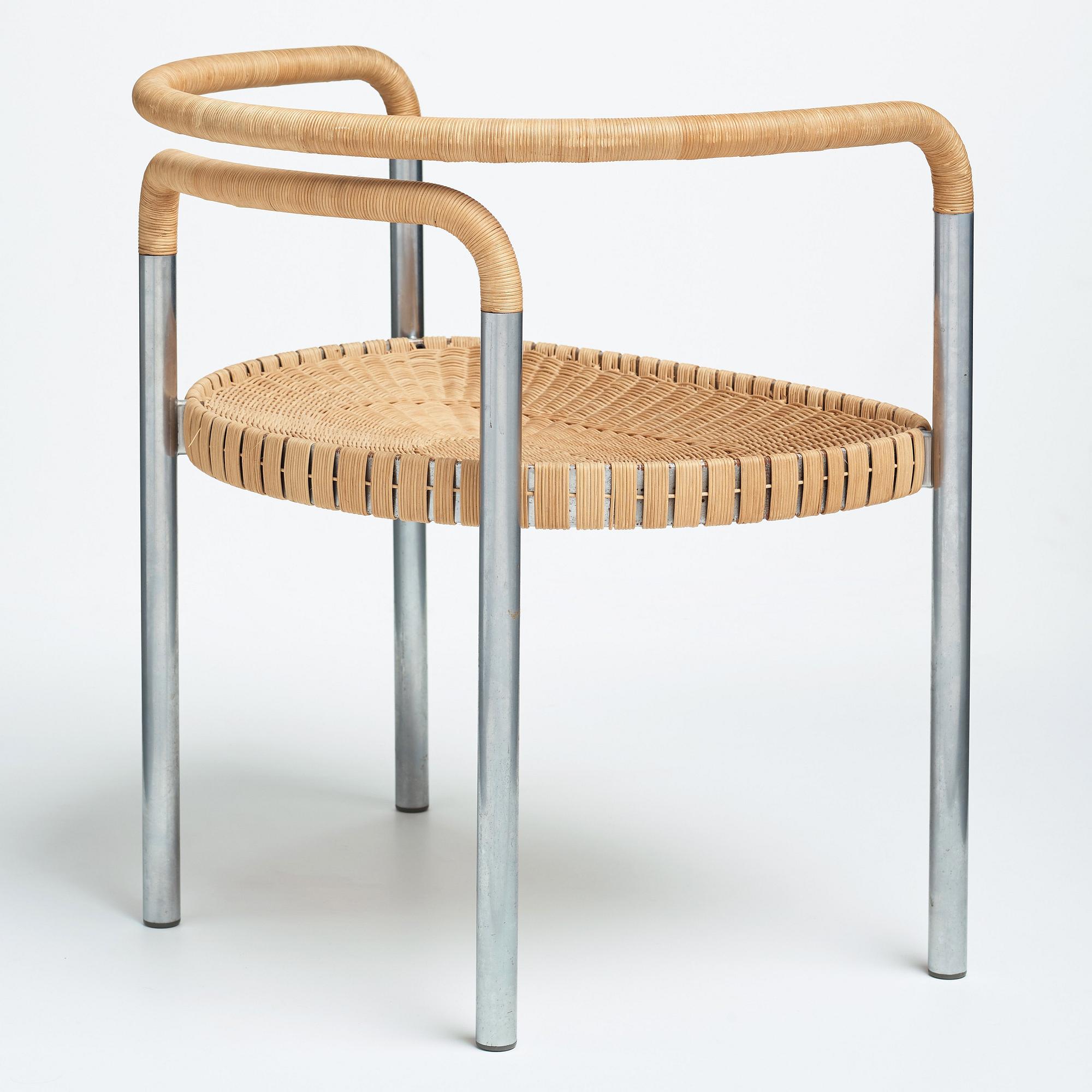 Poul Kjaerholm, a "PK 12" chair, edition E Kold Christensen, Denmark ca 1962.