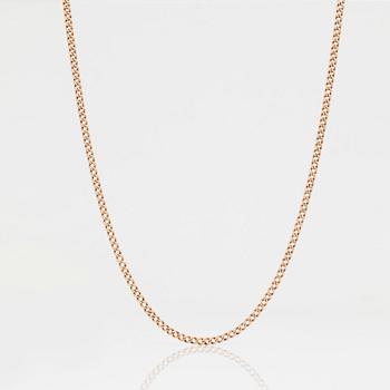 KLOCKKEDJA, 14K guld. Total vikt ca 23,11 g.
