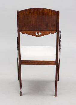 KARMSTOL, biedermeier,  1800-talets senare hälft.