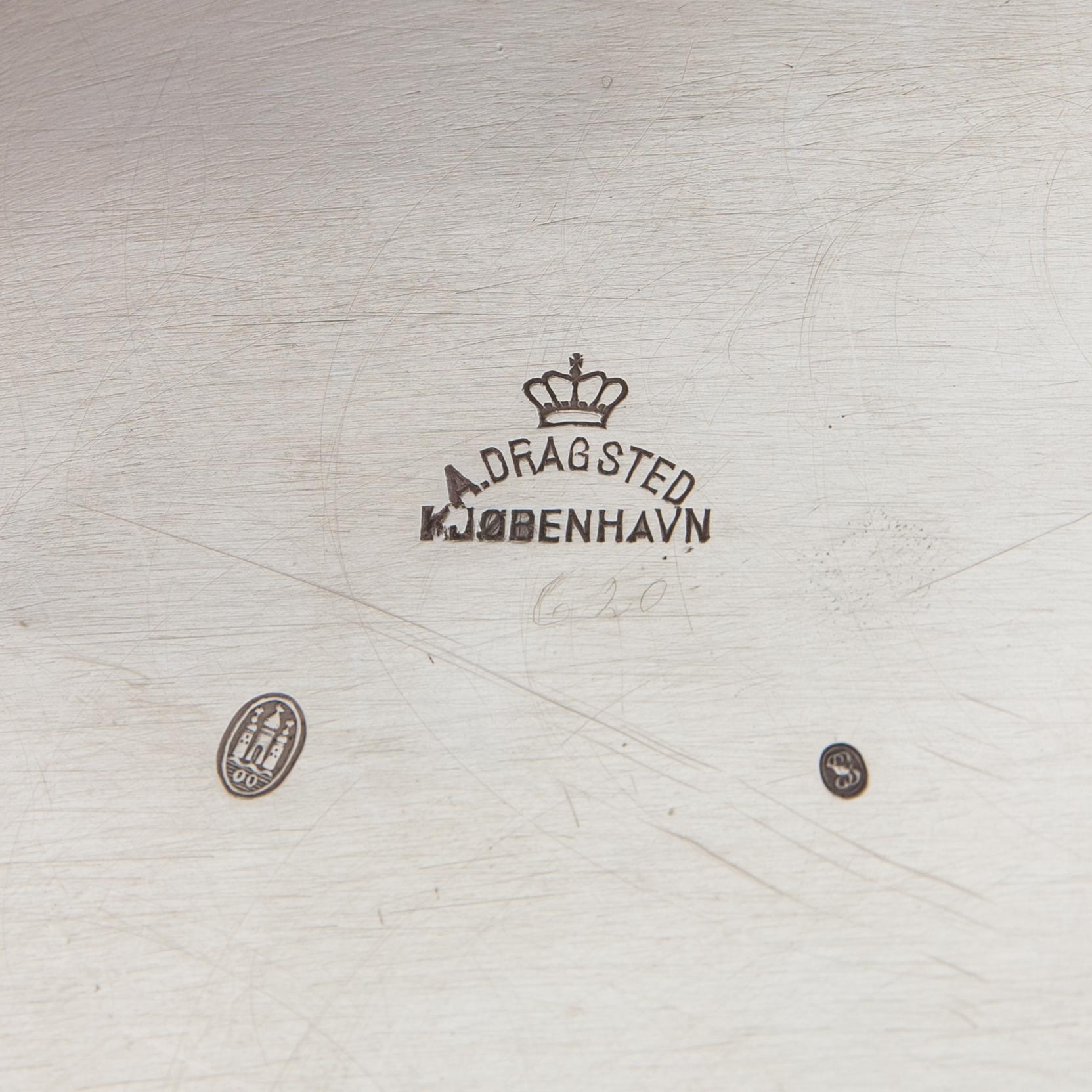 Coffee pot silver A Dragsted Copenhagen 1900.