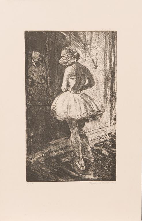 Väinö Hervo, etching, signed and dated 1948, numbered 8/25 t.p.l'a.