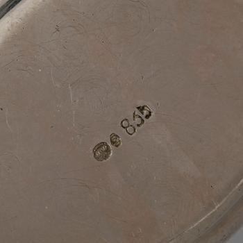 DOSOR, 7 stycken, silver, bland annat Sverige, 1800/1900-tal. Total vikt ca 324 gram.
