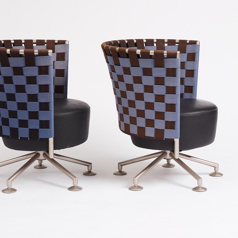 Peter Maly, a pair of easy chairs, 'Circo', COR Germany, post 1998.