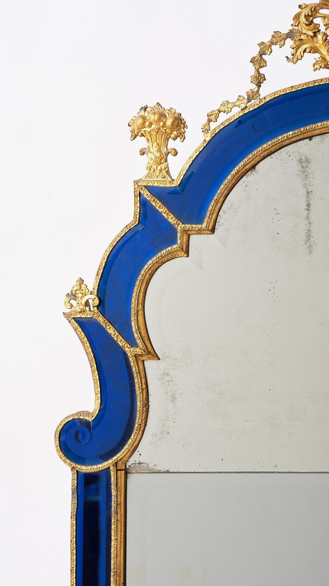 Spegel, tillskriven Burchard Precht ca 1720, Barock.