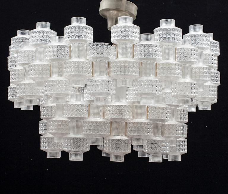 LJUSKRONA, glas, Orrefors/Fagerhult. 1900-talets mitt.