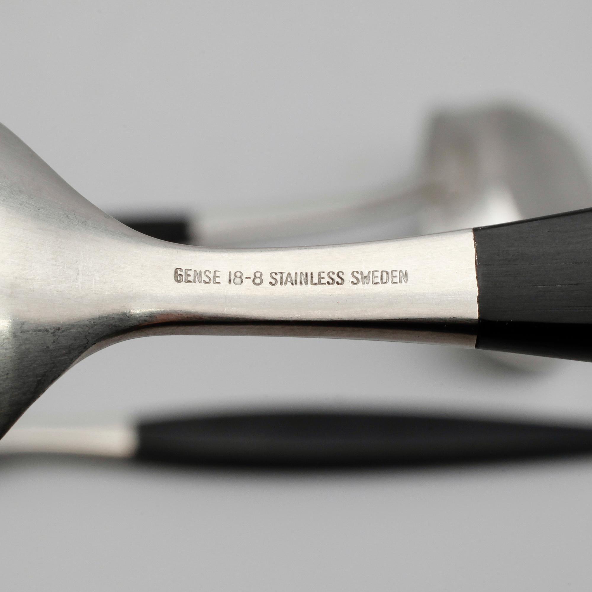 BESTICK, 34 delar, Folke Arström "Focus de Luxe", Gense, 1900-talets andra hälft.