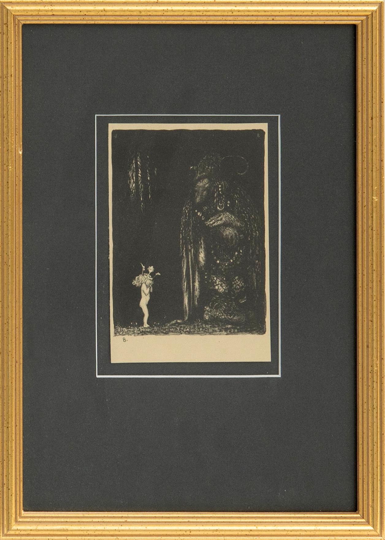 John Bauer, "-Such a miserable little pale-nose! said the troll.".