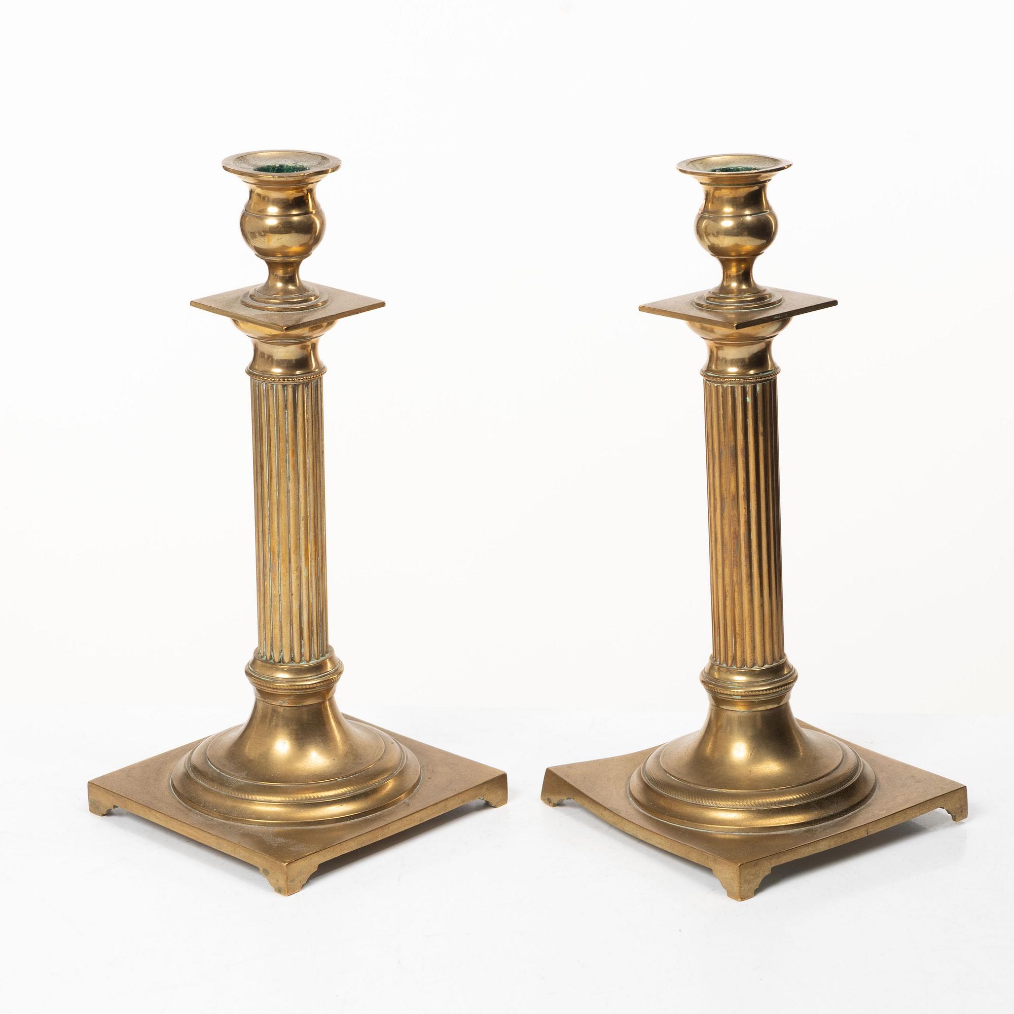 Skultuna Messingsbruk, Candlesticks, a pair, early 20th century.