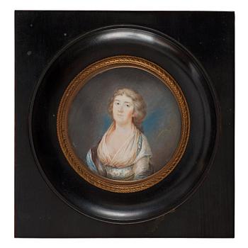 928. Jacob Axel Gillberg Attributed to, "Hedvig Eleonora Ruuth" born Modée (1774-1823).